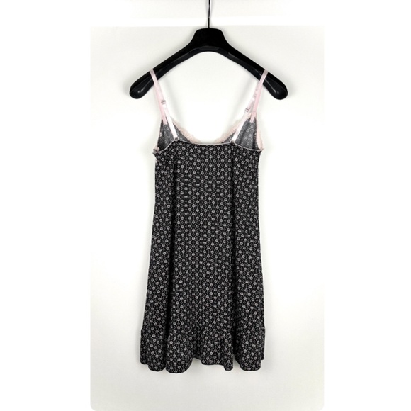 Vintage Marilyn Monroe Lingerie Printed Slip Dress in Black & Baby Pink • S/M - Picture 4 of 7